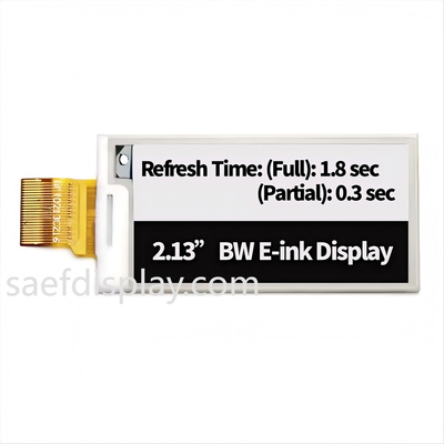 2.13インチEインクディスプレイモジュール - 122×250 SPI,超低電源,ESL工業用電子紙
