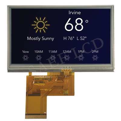 480x272 LCD TFT 4.3のインチ40ピンIPSの完全な視野角RGBインターフェイス