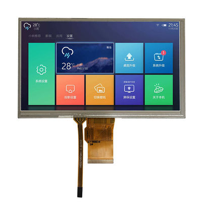 質  7 Inch TFT LCD 800x480 Dots Display RGB 24 Bit Interface With Resistive Touch Panel 工場
