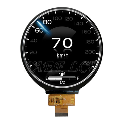 4インチ円形自動車用TFTLCDディスプレイ,表面明るさ1000nits