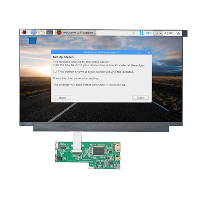 13.3 インチ 1920x1080 FHD Raspberry Pi HDMI TFT LCD ディスプレイ、容量性 PCAP 付き