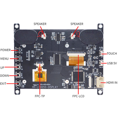 CTPのラズベリーPi4 5のインチTFT LCDの表示800x480の点と互換性があるHDMI