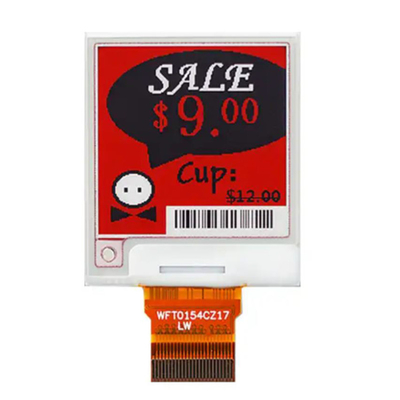 1.54インチ 200*200 E-paper 価格タグディスプレイ,ESL E-Ink 黒,白,黄色 3色 Eink スクリーン