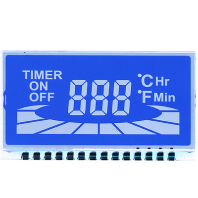 カスタム STN LCD パネル,STN ブルー モード/背景 白文字/フォント ディスプレイ,金属ピン接続