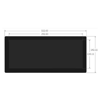 12.3インチバータイプ 自動車用容量タッチスクリーン TFT LCDディスプレイ 1920x720点 LVDSインターフェース