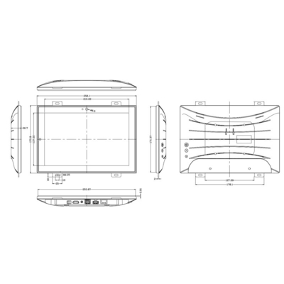 10.1インチのAndroidタッチ広告ディスプレイ