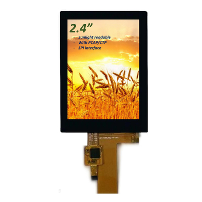太陽光で読み取れる 2.4 インチ IPS TFT LCD ディスプレイ ILI9341V ドライバー SPI インターフェース