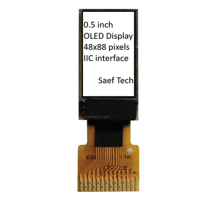 0.5インチ OLEDディスプレイモジュール 88x48 ピクセル I2C インターフェース付き受動マトリックス