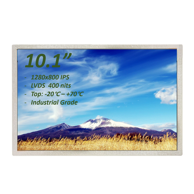 8ビット LVDS インダストリアル TFT ディスプレイ 10.1 インチ RGB 1280x800 ピクセル 40 ピン