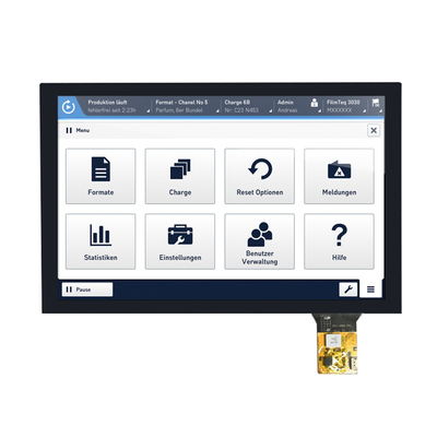 中国 工場 10.1 インチ TFT LCD ディスプレイ 1280×800 ピクセル IPSタイプ LVDS CTP付き