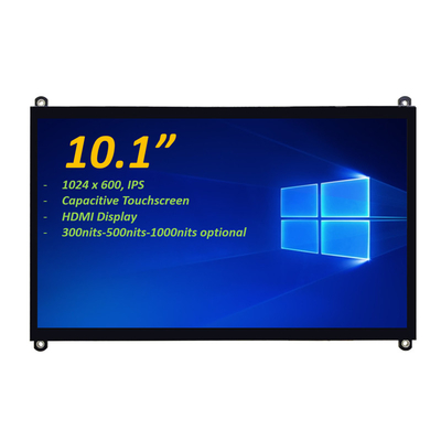 10.1" 1024x600 IPS PCAP容量感触画面 TFT LCDサポート HDMIコネクタ