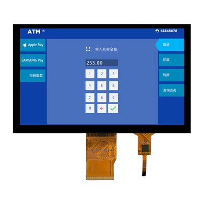 高明るさ 1000nits 7インチ IPS TFT LCD ディスプレイ 1024*600 点 CTP の RGB インターフェース