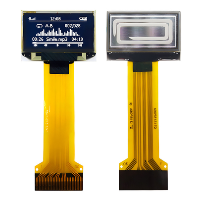 0.96インチ 30ピン ZIFコネクタ OLED 薄型ディスプレイパネル 128x64 ドットマトリックス SPI I2C インターフェース