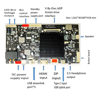 27インチ 4K カラー インダストリアル/メディカル TFT ディスプレイ 3840x2160 60HZ EDP インターフェース 1000nits