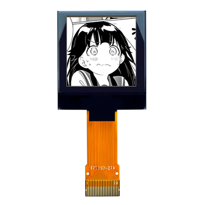 20ピン 1.12インチ OLEDディスプレイ モジュール 128x128 40mm 長 ZIF コンネクタ パラレル SPI I2C