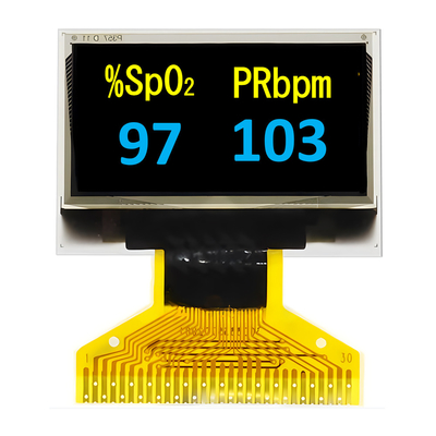 双色 黄色+青 0.96 インチ 薄 OLED ディスプレイ SPI インターフェース