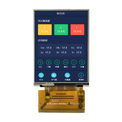 TFT LCD 工場用 2.4 インチ QVGA 240x320 ドット MCU&RGB RTP インターフェース