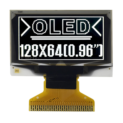 OLEDディスプレイ工場 中国 0.96 インチ 128x64 点 OLED グラフィックモジュール 単色 SPI インターフェース