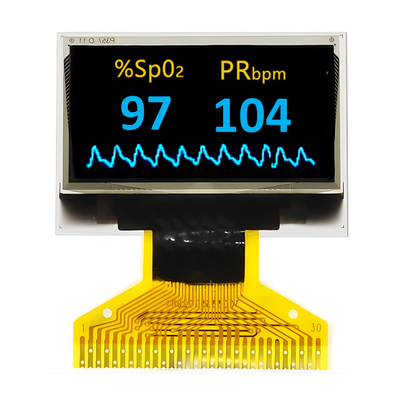 0.96インチ 128×64点 白と青 双色 30ピン オレッドディスプレイ 内側 DC/DC 内側
