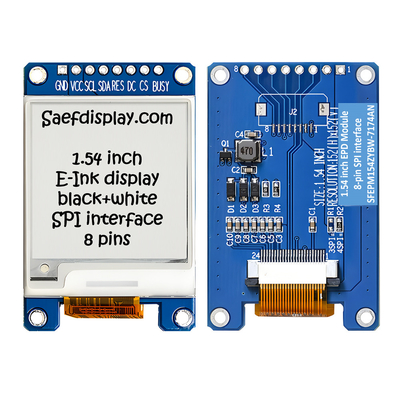 SPI Eインクディスプレイ 1.5 インチ 黒白 152x152 点 1.54&quot; E紙ディスプレイ