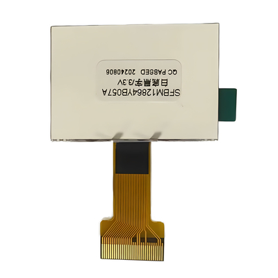 128×64 ピクセル COG LCD FSTN 陽性 3.3v 白色バックライトユニット