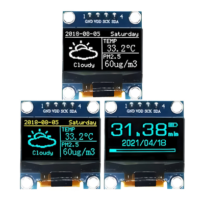 0.96インチ 128x64ドットマトリックス OLEDディスプレイ モジュール 4ピン I2C インターフェース