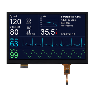 7インチ容量タッチスクリーン TFTディスプレイモジュール 1024x600 IPS MIPI インターフェース 自動車グレード