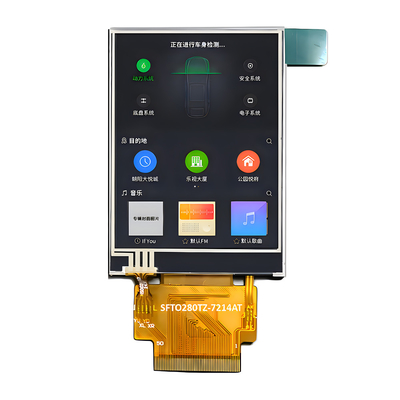 太陽光で読み取れる2.8インチ IPS TFT LCD レジスティブタッチスクリーン 240 X 320点