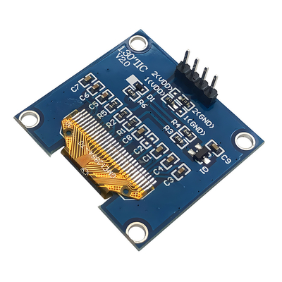 1.3インチ 128x64 ドットマトリックス OLED 4ピン IIC I2C インターフェース SH1106 ドライバー IC ホワイト/ブルー フォントオプション