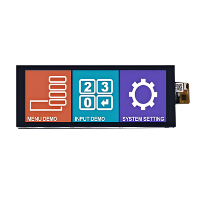 高明るさ 800nits 6.86 インチ IPS TFT LCD ディスプレイ 1280*480 ドット CTP との MIPI インターフェース