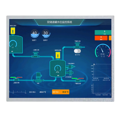 高明るさ 1000nits 12.1 インチ IPS TFT LCD ディスプレイ 1024*768 ドット LVDS インターフェース