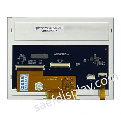 5.7インチTFT IPSディスプレイモジュール,解像度640x480,明るさ5000ニット,RGBインターフェース