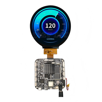 3デジタルサイネージ,小売,インタラクティブなキオスク用の0.4インチ丸型高性能Androidタッチスクリーンディスプレイ