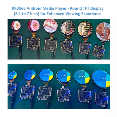 3デジタルサイネージ,小売,インタラクティブなキオスク用の0.4インチ丸型高性能Androidタッチスクリーンディスプレイ