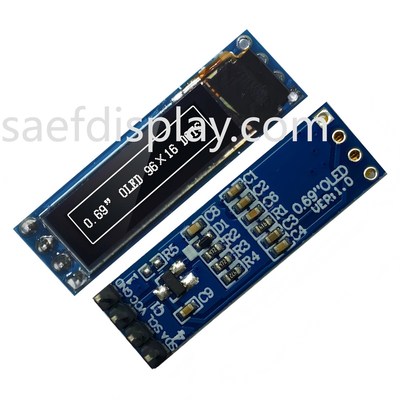 0.69インチ OLEDディスプレイモジュール - 96x16 I2C,SSD1306 IC,ホワイト,Arduino互換性 最高価格 アメリカ