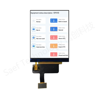 高明るさ 2.8 インチ TFT LCD モジュール 480x640 RGB インターフェイスディスプレイ 迅速な出荷 アメリカ合同 REACH RoHS 適合