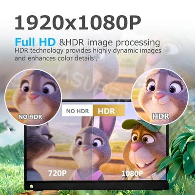 13.3 インチ,FHD 1080P USB C 移動モニター パソコン用の外部,キックスタンド付き2番目のディスプレイ画面