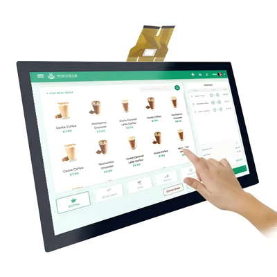 23.8インチ産業用 TFT LCD ディスプレイ FHD 1080p LVDS インターフェイス 広い視角 低反射 350 cd/m2 亮度 EU/US 認証