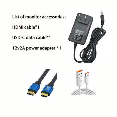 10.1インチ 1920×1200 HDタッチモニター 10点タッチ プラスチック製のハウジング&マルチインターフェイス (DC12V/VGA/HDMI/AV/USB/BNC)