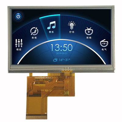 4.3 RGBインターフェイス抵抗接触のインチLCD TFTの表示パネル480x272