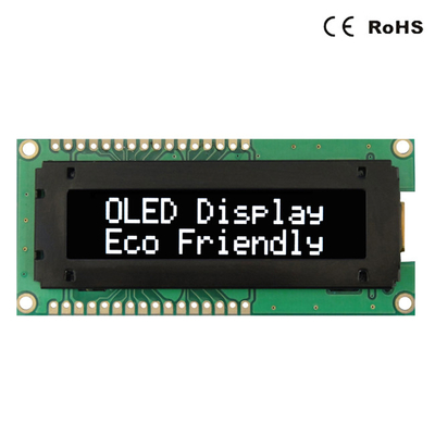 特性16x2 OLEDの表示モジュールの青緑の白く赤い色