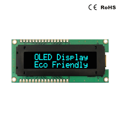特性16x2 OLEDの表示モジュールの青緑の白く赤い色