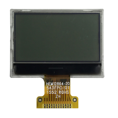 FSTN白いバックライトが付いている肯定的な128x64 LCDのグラフィック ディスプレイのコグ3.3V SPIインターフェイス