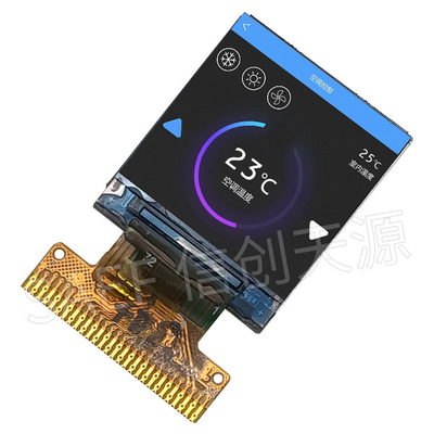 白いLEDのバックライトが付いている0.85インチの正方形LCDの表示128x128 IPS MCUインターフェイス