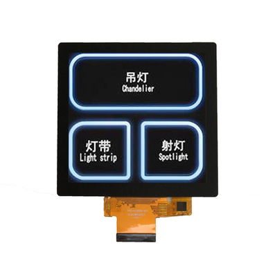 4 インチ 480×480 インチ 工業用 TFT ディスプレイ 40 ピンの家庭用自動化 4 インチ PCAPタッチ付き LCD
