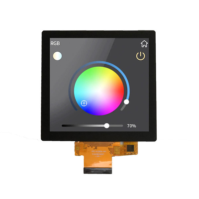 4 インチ 480×480 インチ 工業用 TFT ディスプレイ 40 ピンの家庭用自動化 4 インチ PCAPタッチ付き LCD