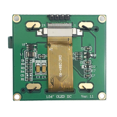 1.54の」128x64 OLEDの表示モジュール、すべての視野角のI2C OLEDスクリーン