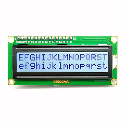 I2Cインターフェイス16x2特性LCDは青い5V 4ピン ナンバーを表示する