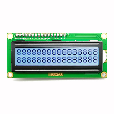 I2Cインターフェイス16x2特性LCDは青い5V 4ピン ナンバーを表示する