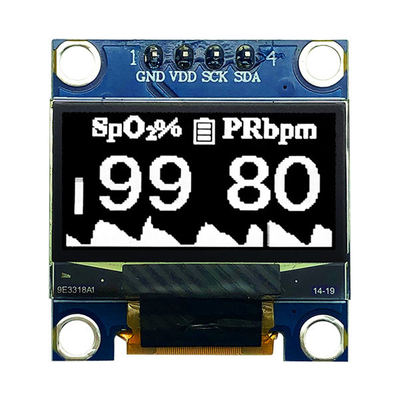 0.96インチ 128x64ドットマトリックス OLEDディスプレイ モジュール 4ピン I2C インターフェース